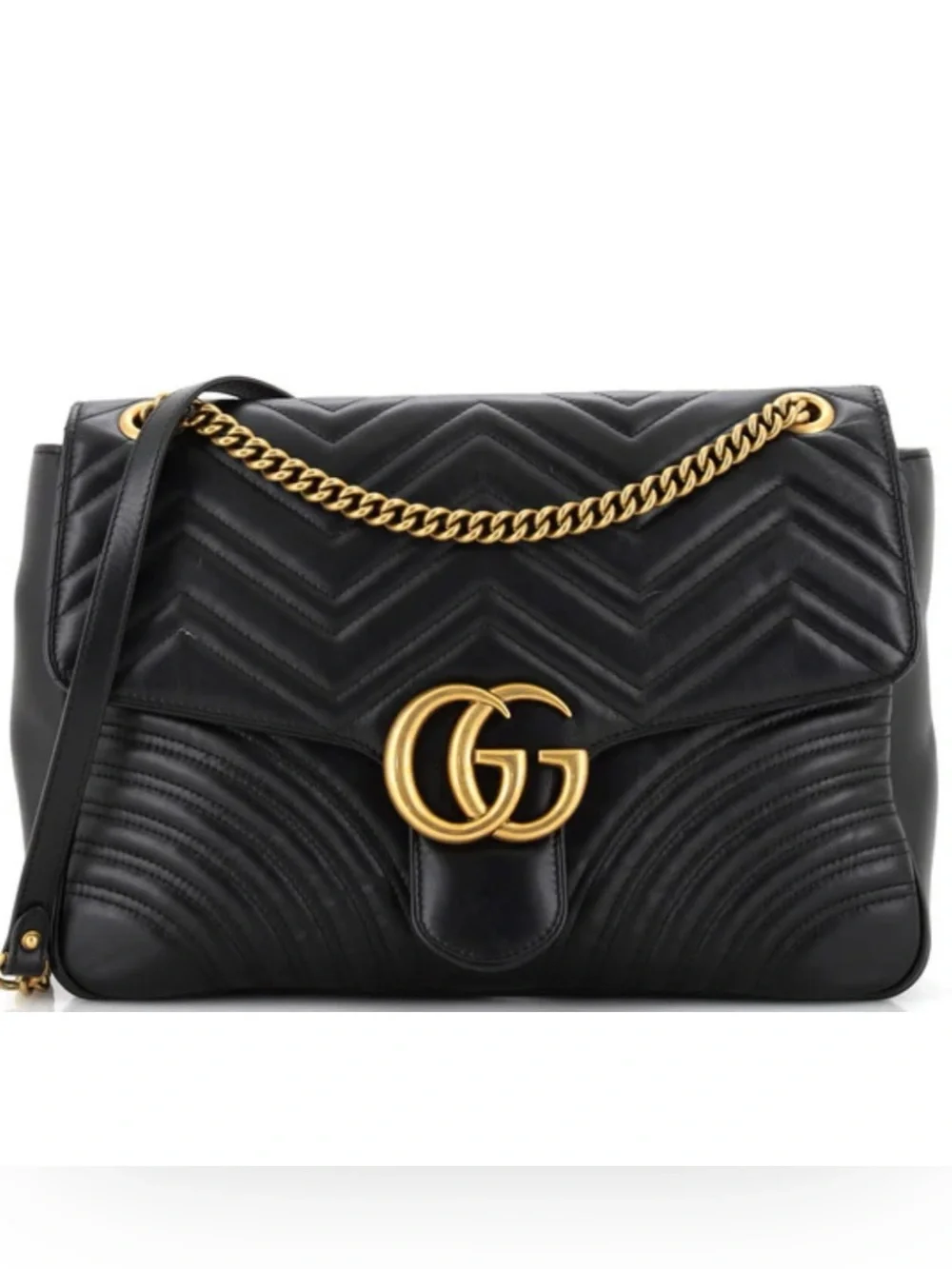 Women's Gucci large GG shoulder bag made in Italy